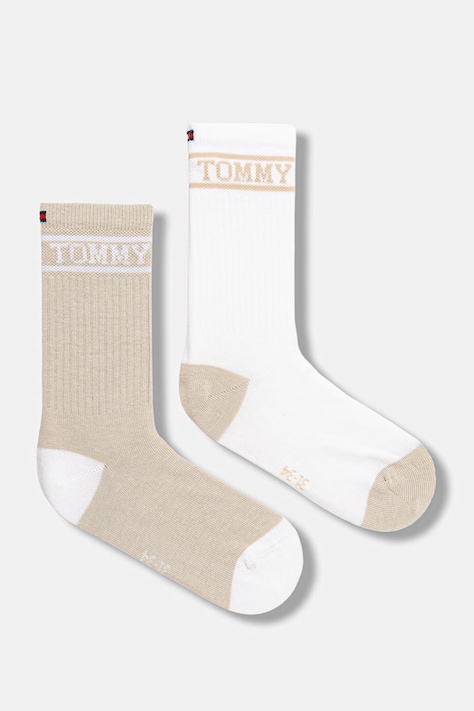 Tommy Hilfiger skarpetki dziecięce 2-pack kolor beżowy 701238507