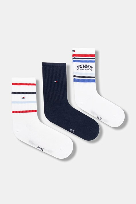 Tommy Hilfiger skarpetki dziecięce 3-pack kolor granatowy 701238511
