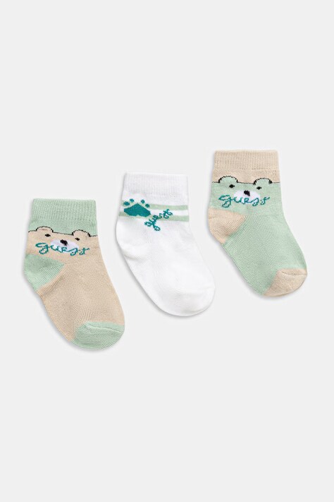 Guess skarpetki dziecięce 3-pack kolor zielony H5BW14 Z3G10