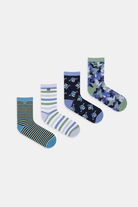 United Colors of Benetton dětské ponožky 4-pack námořnická modř 6AO3R7008