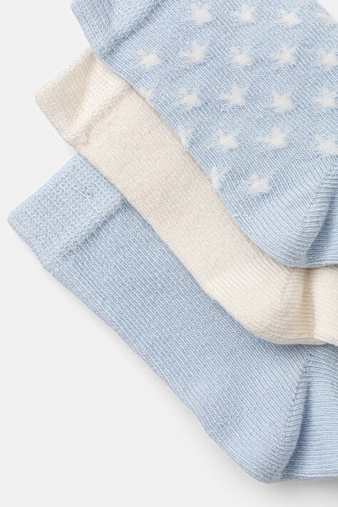 United Colors of Benetton шкарпетки дитячі 3 шт — SS26-LGK04Y, блакитний — фото 2