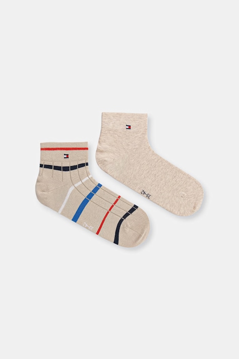 Tommy Hilfiger skarpetki 2-pack kolor beżowy 701238501