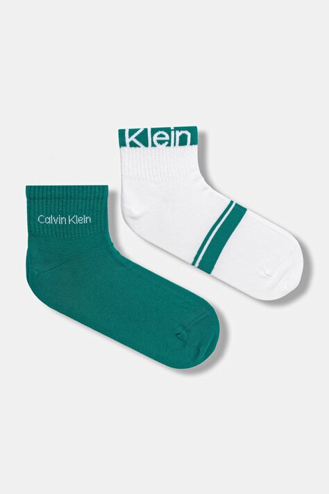 Calvin Klein skarpety męskie 2-pack zielone 701237874