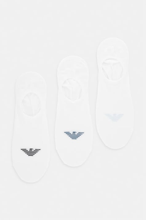Ponožky Emporio Armani Underwear 3-pack bílá barva, EM000548 AF23600