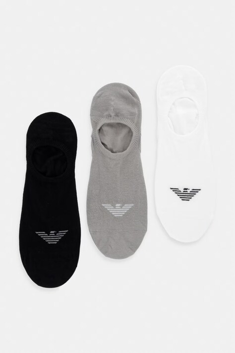 Ponožky Emporio Armani Underwear 3-pack černá barva, EM000548 AF23600