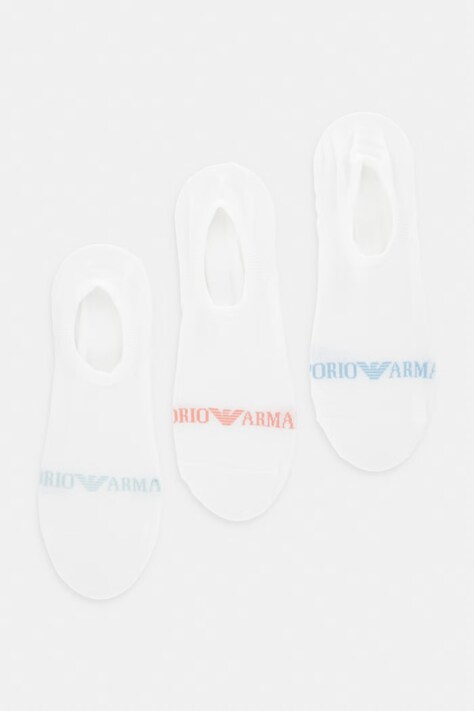 Emporio Armani Underwear skarpetki 3-pack kolor biały EM000548 AF20083