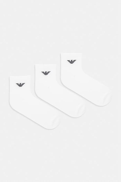 Emporio Armani Underwear skarpetki 3-pack kolor biały EM000551 AF14499