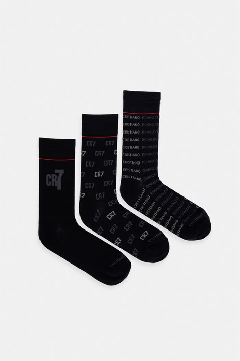 CR7 Cristiano Ronaldo skarpetki 3-pack kolor czarny 8273-80-163