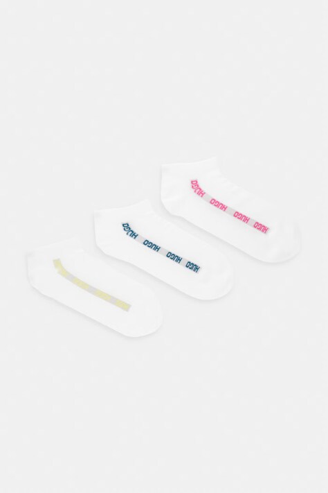 HUGO Calzini da uomo 3P AS SIDE TAPE CC pacco da 3 bianchi 50557155