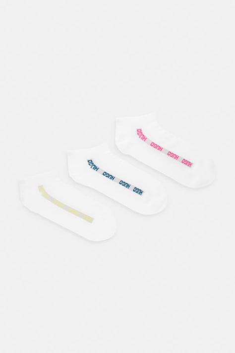 HUGO ponožky pánske 3P AS SIDE TAPE CC 3-pak biela 50557155