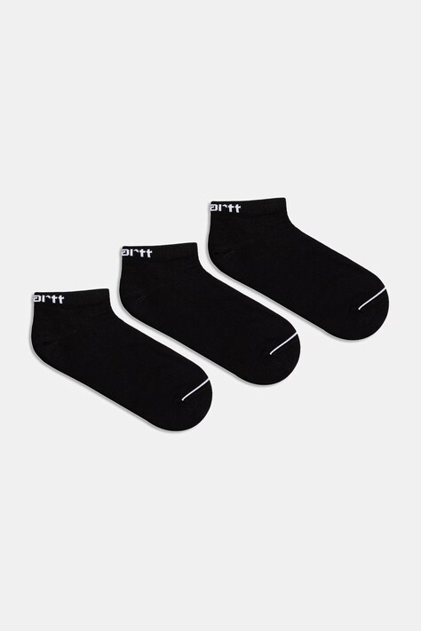 Carhartt WIP Script Sneakers Socks skarpety męskie 3-pack czarne I036749.1ZIXX