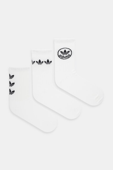adidas Originals skarpetki Trefoil 3-pack kolor biały JW4043