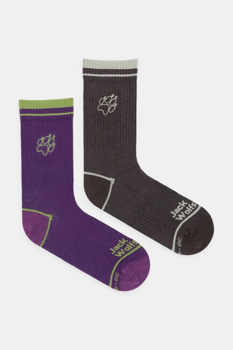 Jack Wolfskin skarpety Paw fioletowe A65774