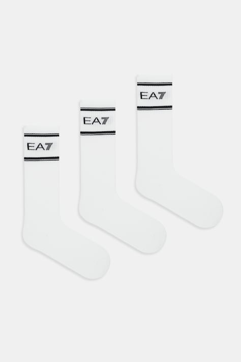EA7 Emporio Armani skarpetki 3-pack kolor biały AF18572.7X000381