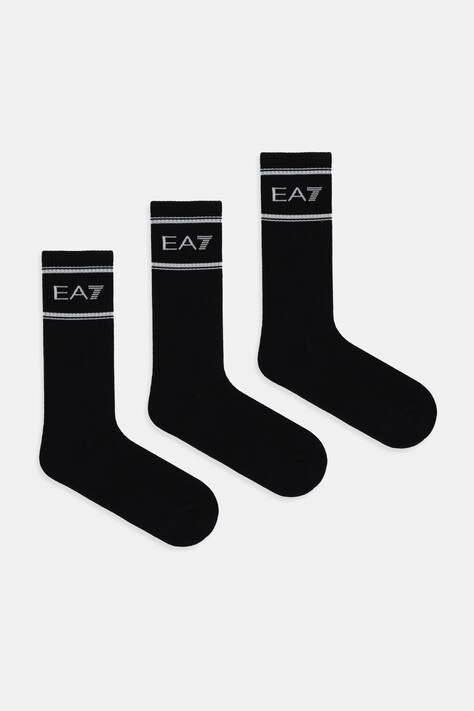 EA7 Emporio Armani skarpetki 3-pack kolor czarny AF18572.7X000381