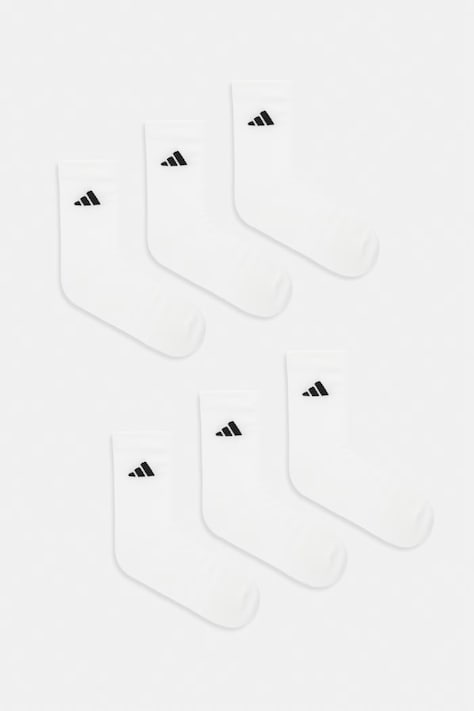 Ponožky adidas 6-pack bílá barva, KE5498