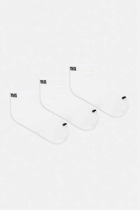 Puma skarpetki QUARTER PLAIN 3-pack kolor biały 938589