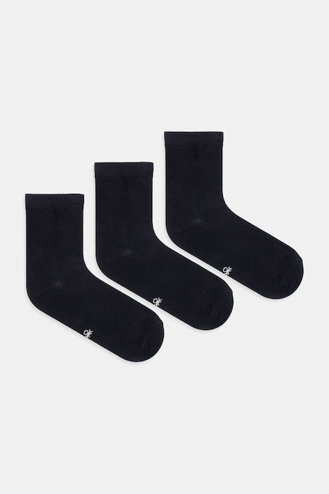 United Colors of Benetton Șosete pachet de 3 negre 6GRDV7002
