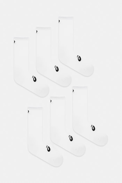 Asics skarpetki 6-pack kolor biały 3033C302