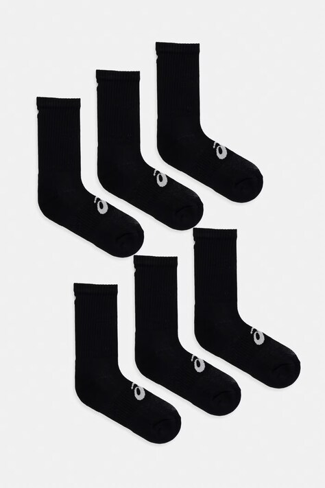 Asics skarpetki 6-pack kolor czarny 3033C302