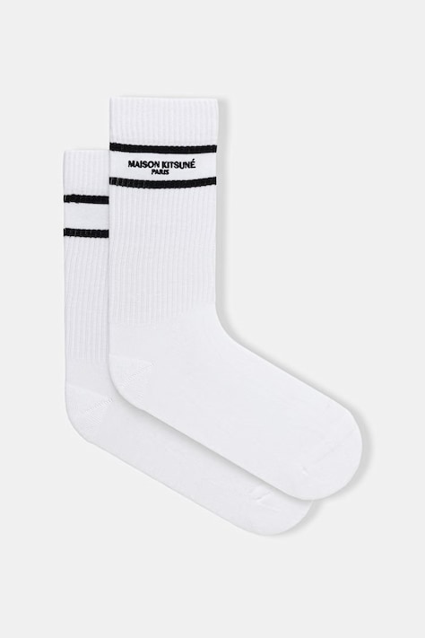 Maison Kitsuné socks white color QU06401KT1173