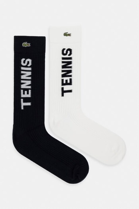 Lacoste skarpety bawełniane 2-pack beżowe RA1931