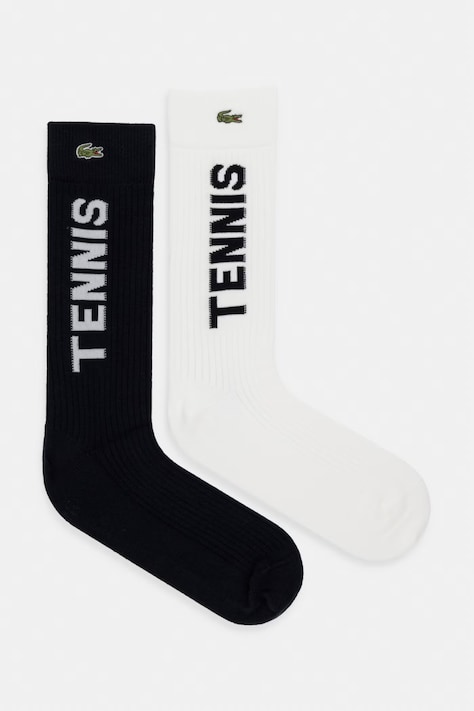 Lacoste skarpety bawełniane 2-pack beżowe RA1931