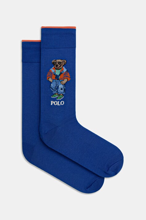Polo Ralph Lauren BCI COTTON BEAR шкарпетки блакитні 449P15965002