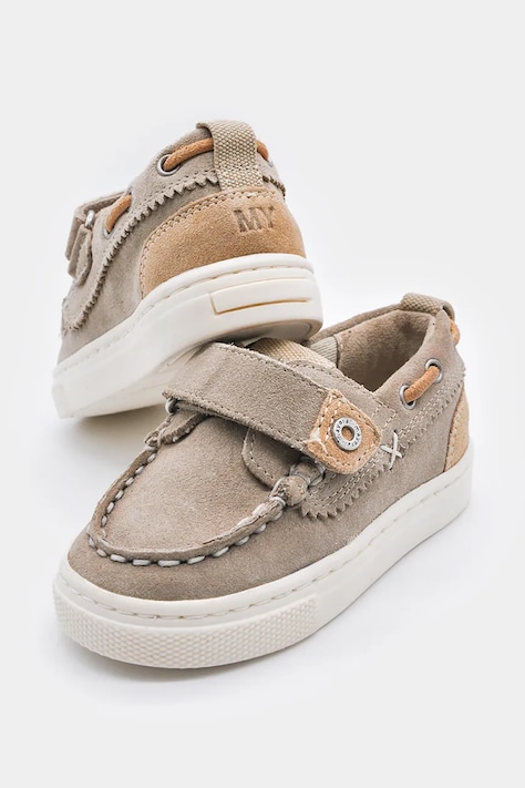 Mayoral mocasini din piele întoarsă culoarea bej, 41767