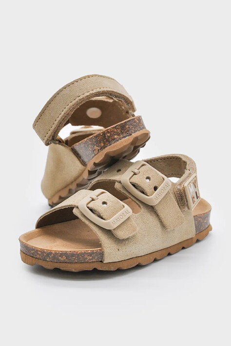 Mayoral sandały skórzane dziecięce kolor beżowy 41803