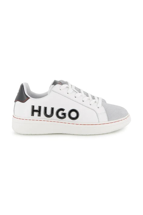 Дитячі шкіряні кросівки HUGO — SS26-OBB07U, білий — фото 2