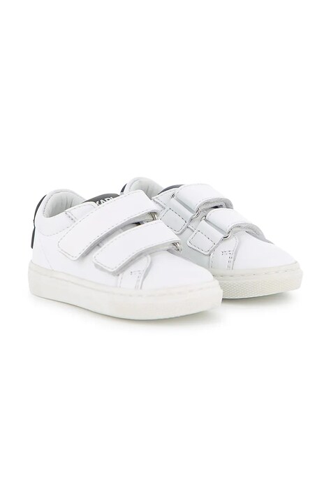 Karl Lagerfeld sneakersy skórzane dziecięce kolor biały Z31186