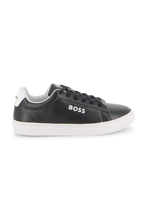 BOSS Маратонки за деца от кожа черни J53248