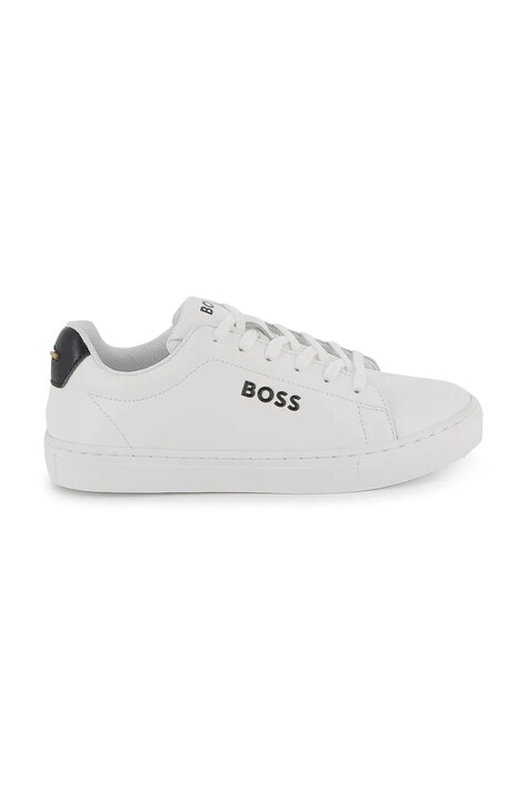 BOSS кросівки дитячі шкіряні — SS26-OBB08J, білий — фото 2