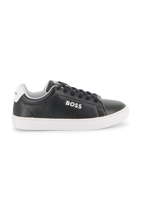 BOSS Маратонки за деца от кожа черни J53248
