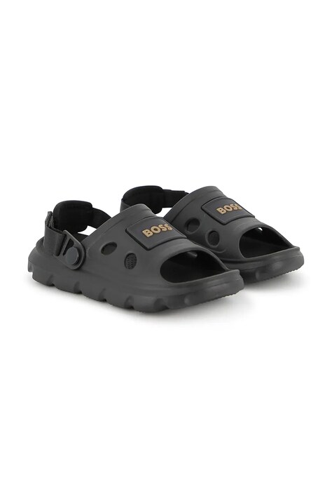 Otroški sandali BOSS črna barva, J52813
