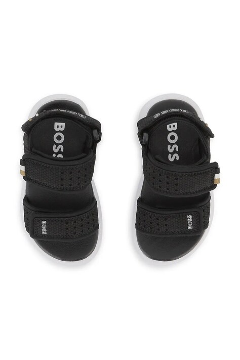 BOSS sandały dziecięce kolor czarny J52823