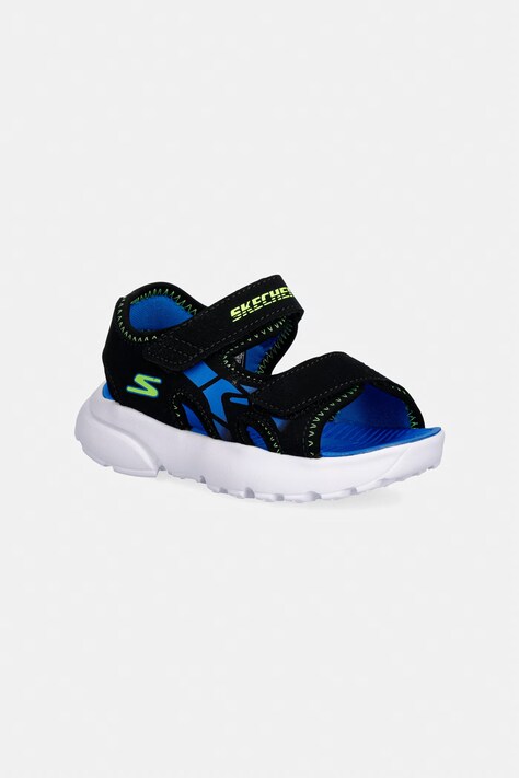 Skechers sandale copii RAZOR SPLASH - AQUA BUDDIES culoarea negru, 406513N