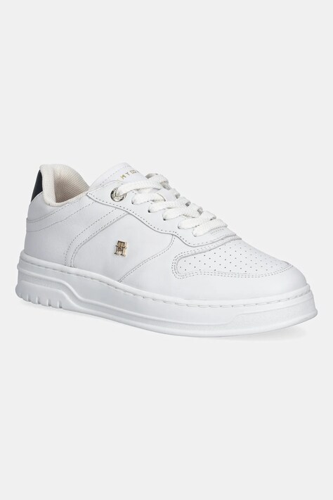 Αθλητικά Tommy Hilfiger TH SPORTY CUPSOLE CORP χρώμα: άσπρο, FW0FW09025