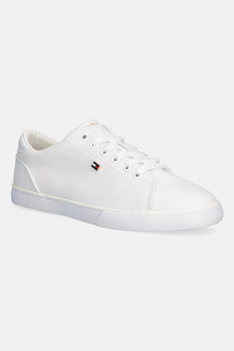Tommy Hilfiger TH LOW PROFILE VULC CANVAS tenisówki damskie białe niskie FW0FW09102