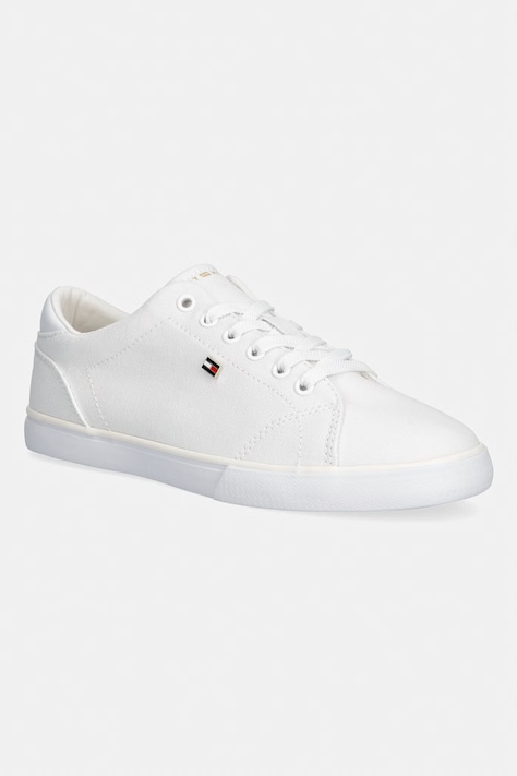 Tommy Hilfiger TH LOW PROFILE VULC CANVAS tenisówki damskie białe niskie FW0FW09102
