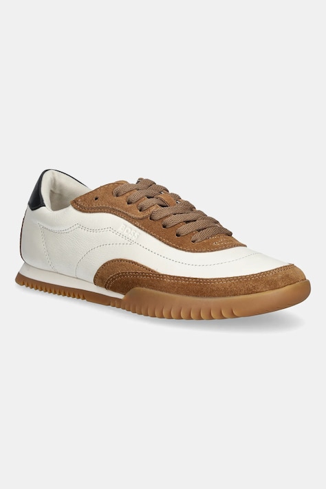 BOSS sneakers din piele Carlynn culoarea bej, 50552462