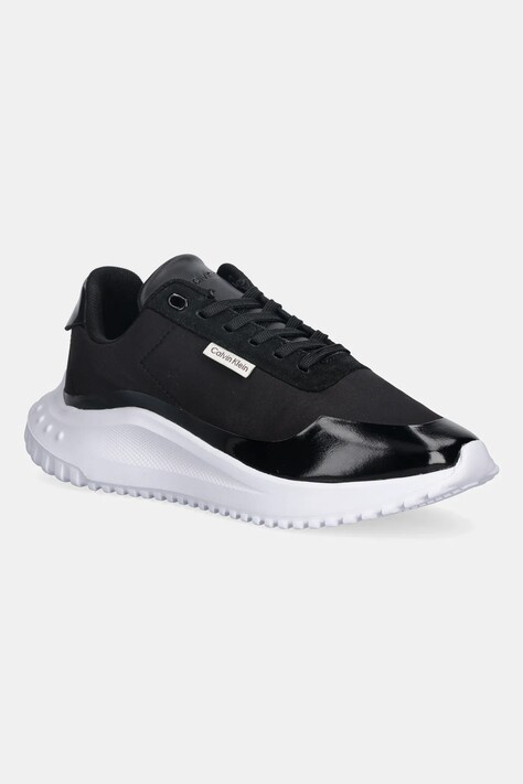 Calvin Klein sneakersy EVA RUNNER LACE UP MAT MIX damskie kolor czarny YW0YW02016