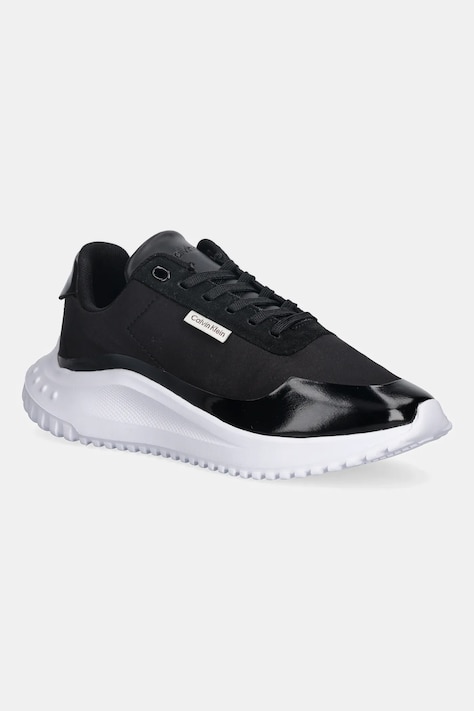 Αθλητικά Calvin Klein EVA RUNNER LACE UP MAT MIX χρώμα: μαύρο, YW0YW02016