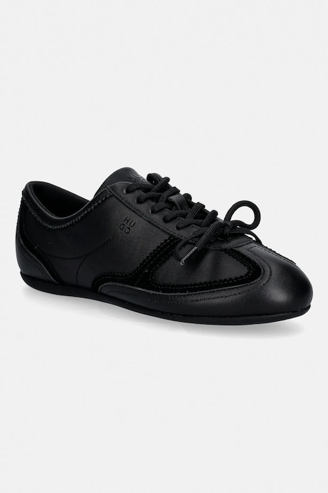 Δερμάτινα sneakers HUGO Mystie χρώμα: μαύρο, 50557913.001