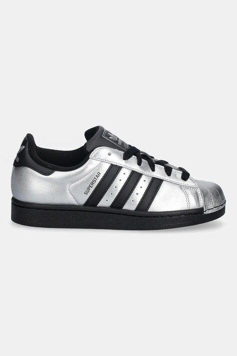Шкіряні кросівки adidas Originals Superstar II — SS26-OBD072, срібний — фото 2