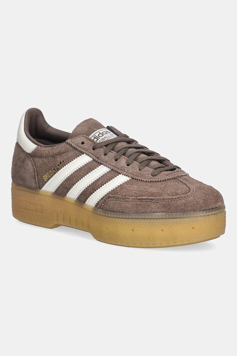 adidas Originals sneakersy zamszowe Handball Spezial Bold damskie kolor brązowy IH9191
