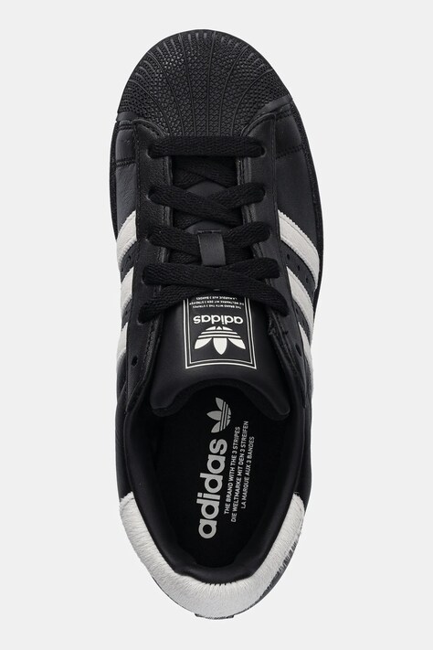 Шкіряні кросівки adidas Originals Superstar II — SS26-OBD086, чорний — фото 4