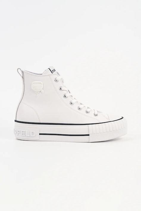 Karl Lagerfeld trampki skórzane KAMPUS MAX NFT kolor biały KL60456