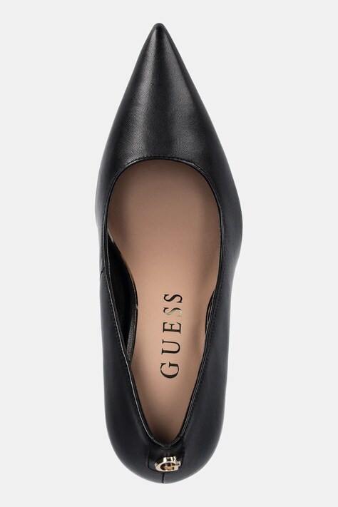 Шкіряні туфлі Guess PRINDY — SS26-OBD0AY, чорний — фото 4
